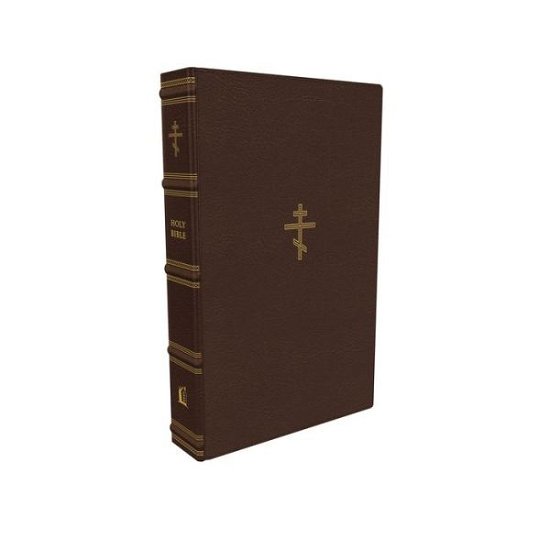 Cover for Thomas Nelson · The Orthodox Study Bible, Leathersoft, Brown: Ancient Christianity Speaks to Today's World (Leather Book) (2022)