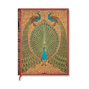 Cover for Paperblanks · Hafiz’s Peacocks (Sangorski &amp; Sutcliffe) Ultra Lined Hardcover Journal (Elastic Band Closure) - Sangorski &amp; Sutcliffe (Hardcover Book) (2025)