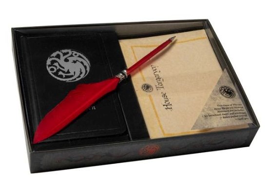 Game of Thrones: House Targaryen: Desktop Stationery Set (With Pen) - Insight Editions - Bøger - Insight Editions - 9781683832874 - 4. september 2018