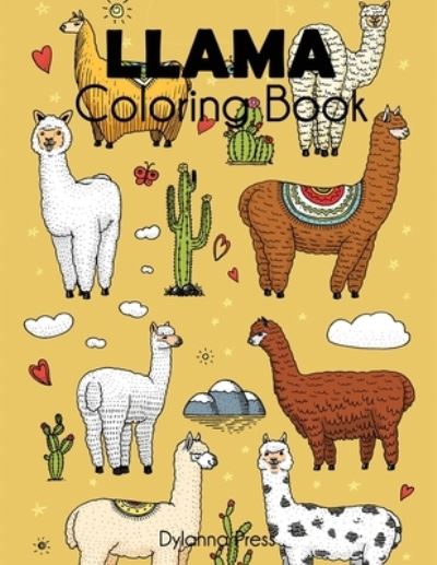 Cover for Dylanna Press · Llama Coloring Book (Pocketbok) (2019)