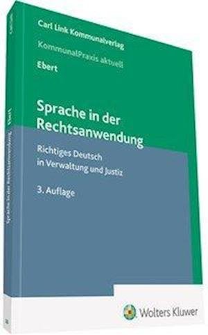 Cover for Ebert · Sprache in der Rechtsanwendung (Bog)