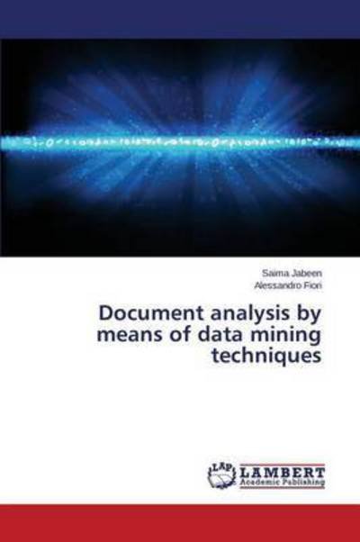 Cover for Fiori Alessandro · Document Analysis by Means of Data Mining Techniques (Paperback Book) (2015)