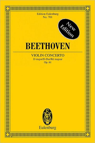 Cover for Beethoven Violin Concerto (Paperback Bog) (1985)