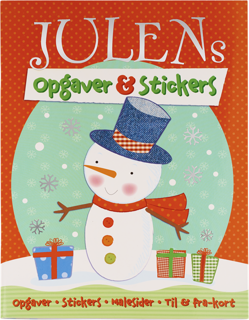 Cover for Ingen Forfatter · Julens opgaver og stickers (Sewn Spine Book) [1e uitgave] (2016)