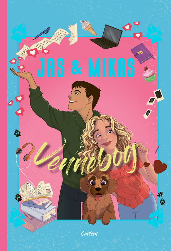 Cover for . · Jas &amp; Mikas vennebog (Bound Book) [1º edição] (2025)