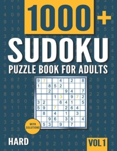 Cover for Visupuzzle Books · Sudoku Puzzle Book for Adults: 1000+ Hard Sudoku Puzzles with Solutions - Vol. 1 (Paperback Bog) (2020)