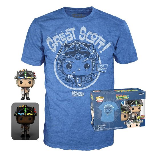 Cover for Funko · Funko Pocket Pop! &amp; Tee (adult): Back To The Future - Doc With Helmet (glows In The Dark) Vinyl Figu (Legetøj) (2023)