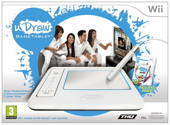 Udraw Game Tablet Incl. Ustudio - Spil-wii - Jogo - THQ - 4005209143875 - 4 de março de 2011