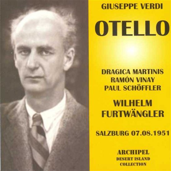 Cover for Verdi / Furtwangler · Otello-martinis Vinay (CD) (2012)