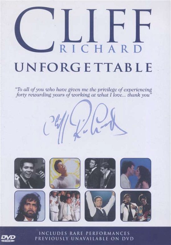 Cover for Cliff Richard · Unforgettable (DVD) (2001)