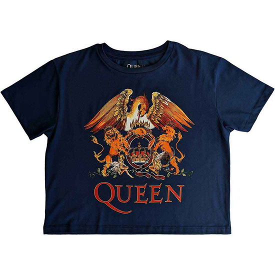 Cover for Queen · Queen Ladies Crop Top: Classic Crest (CLOTHES) [size M]