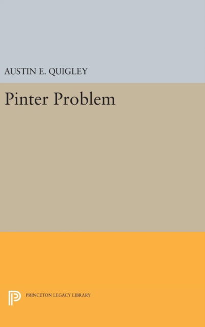 Cover for Austin E. Quigley · Pinter Problem - Princeton Legacy Library (Hardcover Book) (2016)