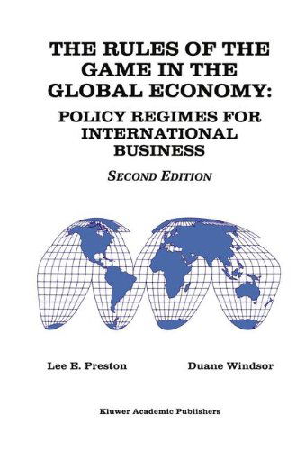 Cover for Lee E. Preston · The Rules of the Game in the Global Economy: Policy Regimes for International Business (Hardcover Book) [2 Revised edition] (1997)