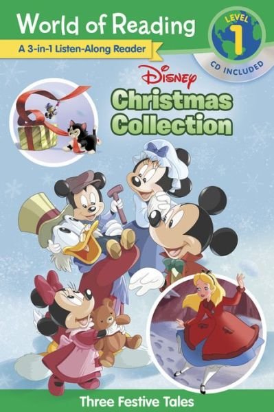Cover for Disney Books · World of Reading: Disney Christmas Collection 3-in-1 Listen-Along Reader-Level 1: 3 Festive Tales with CD! - World of Reading (Paperback Bog) (2019)