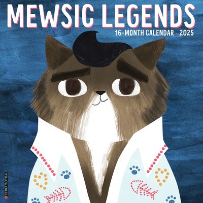 Mewsic Legends 2025 12 X 12 Wall Calendar (Calendar) (2024)