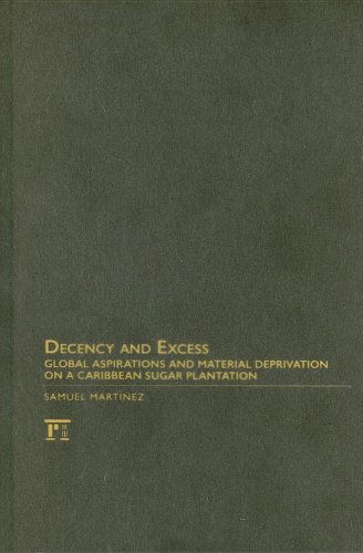 Cover for Samuel Martinez · Decency and Excess: Global Aspirations and Material Deprivation on a Caribbean Sugar Plantation (Gebundenes Buch) (2006)