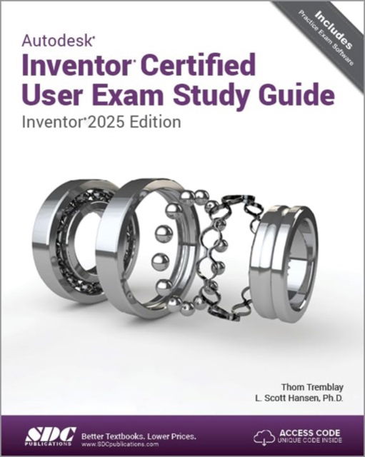 Cover for L. Scott Hansen · Autodesk Inventor Certified User Exam Study Guide: Inventor 2025 Edition (Paperback Book) (2024)