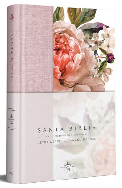 Cover for Reina Valera Revisada 1960 · Biblia Reina Valera 1960 letra grande. Tapa Dura, Tela rosada con flores, tamano manual / Spanish Bible RVR 1960. Handy Size, Large Print, Hardcover, Pink (Hardcover Book) (2021)