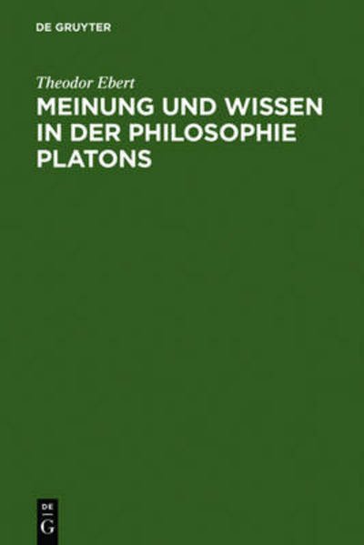 Cover for Ebert · Meinung und Wissen in der Philoso (Bog) [First edition] (1974)