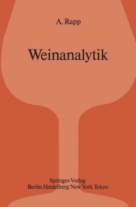 Cover for Adolf Rapp · Weinanalytik (Paperback Book) [German edition] (1985)