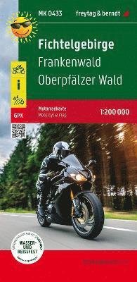 Cover for Fichtelgebirge, motorcycle map 1:200,000, freytag &amp; berndt (Landkarten) (2023)