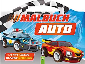 Cover for Schwager und Steinlein · Malbuch Auto mit vielen bunten Stickern (Taschenbuch) (2021)