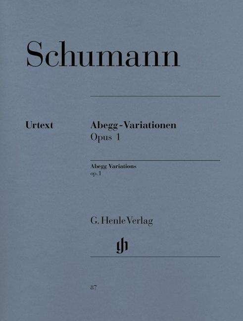 Cover for Schumann · Abegg-Variationen op.1,Kl.HN87 (Buch) (2018)