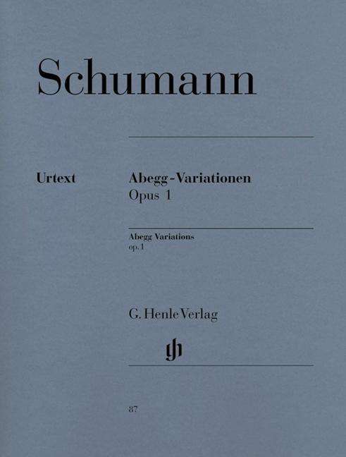 Cover for Schumann · Abegg-Variationen op.1,Kl.HN87 (Bog) (2018)