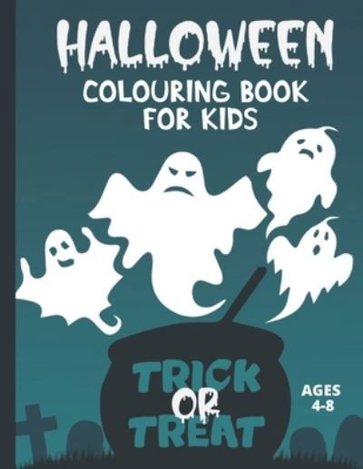 Cover for Red Bridge · Halloween colouring book for kids ages 4-8 Trick or Treat: A collection of unique spooky halloween colouring sheets - witches pumpkins skeletons cats bats spiders and more! (Paperback Book) (2020)