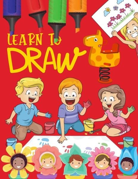 Cover for Red Angelica Press · Learn to Draw: A Simple Step-by-Step Guide to Drawing Cute Animals Easy and Fun! (Pocketbok) (2021)