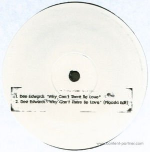 Cover for Dee Edwards · Why Can't There Be Love (Pilooski Edit) (12&quot;) (2010)