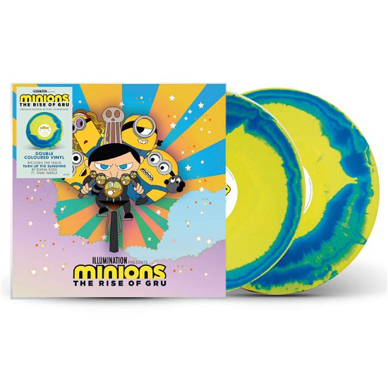 Cover for Minions: The Rise Of Gru · Minions: The Rise Of Gru - Original Soundtrack (Yellow / Blue Swirl Vinyl) (LP) [Limited Yellow And Blue Swirl edition] (2022)