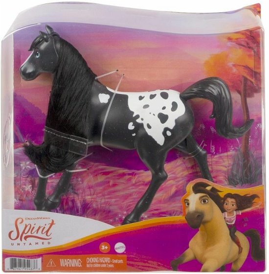 Spirit Untamed Black Pinto Herd Horse (Gxd98) - Spirit - Merchandise - Mattel - 0887961954876 - 15. mars 2021