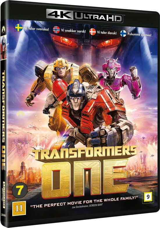 Cover for Transformers · Transformers One (4K UHD Blu-ray) (2024)