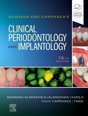 Cover for Newman, Michael G. (Professor Emeritus, Section of Periodontics, School of Dentistry, University of California, Los Angeles, California) · Newman and Carranza's Clinical Periodontology and Implantology (Hardcover Book) (2023)
