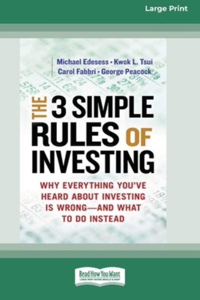 Cover for Michael Edesess · The 3 Simple Rules of Investing (Paperback Book) (2014)