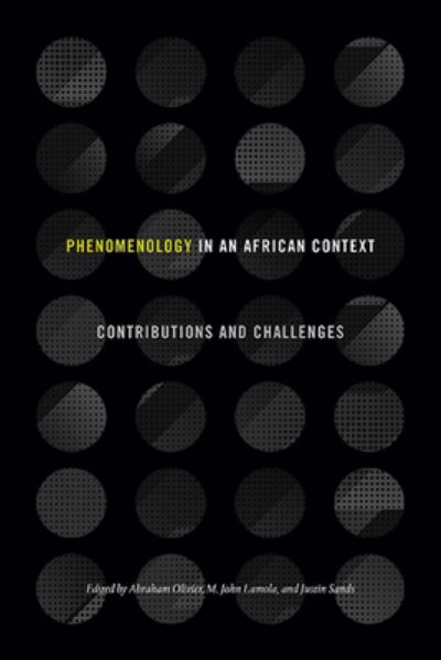 Cover for Malesela John Lamola · Phenomenology in an African Context (Book) (2023)