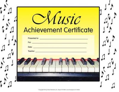 Cover for Hal Leonard Corporation · Music Achievement Certificate (Book) (2016)