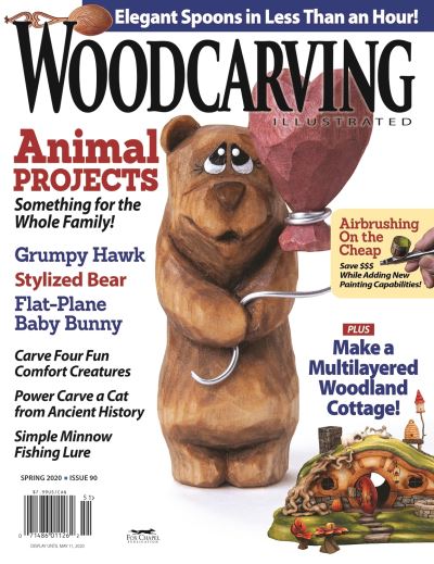 Cover for Editors of Woodcarving Illustrated · Woodcarving Illustrated Issue 90 Spring 2020 (Book) (2020)