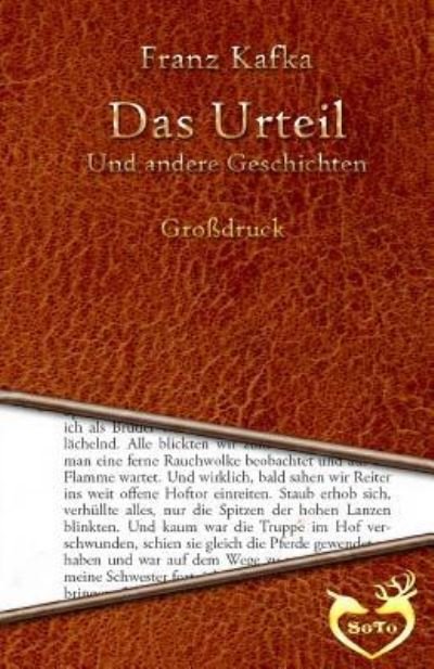 Cover for Franz Kafka · Das Urteil - Grossdruck (Pocketbok) (2016)