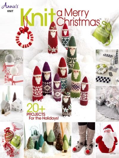 Cover for Annie's · Knit a Merry Christmas (Book) (2022)