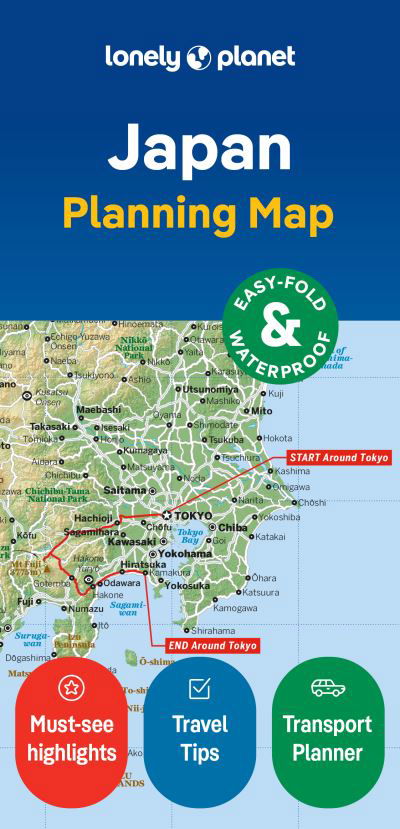 Cover for Lonely Planet · Lonely Planet Japan Planning Map - Map (Kartor) (2024)