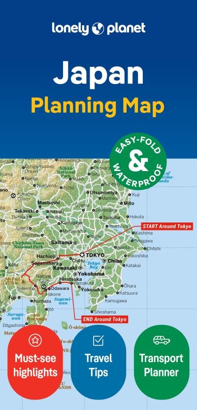 Cover for Lonely Planet · Lonely Planet Japan Planning Map - Map (Landkart) (2024)