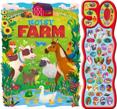 Cover for Igloo Books · Noisy Farm - 50-button sound book (Board book) (2024)