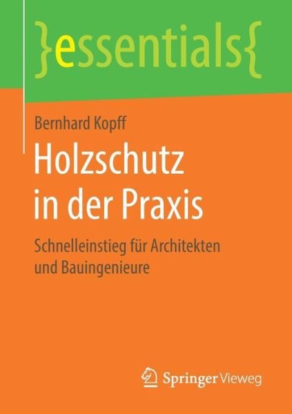 Cover for Kopff · Holzschutz in der Praxis (Bok) (2018)