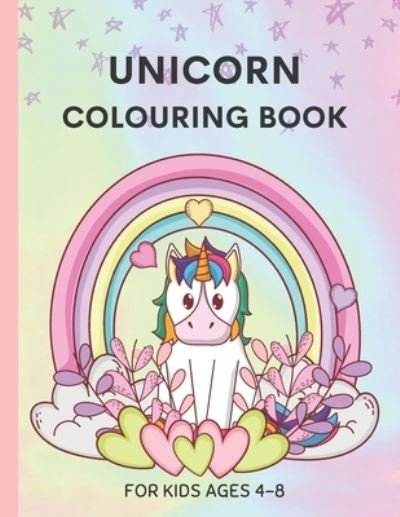 Cover for Moonbeams And Dreams · Unicorn Colouring Book For Kids Ages 4-8: 48 Magical Unicorns &amp; Rainbows - Cute Designs For Children - 8.5 x 11 (Paperback Book) (2020)