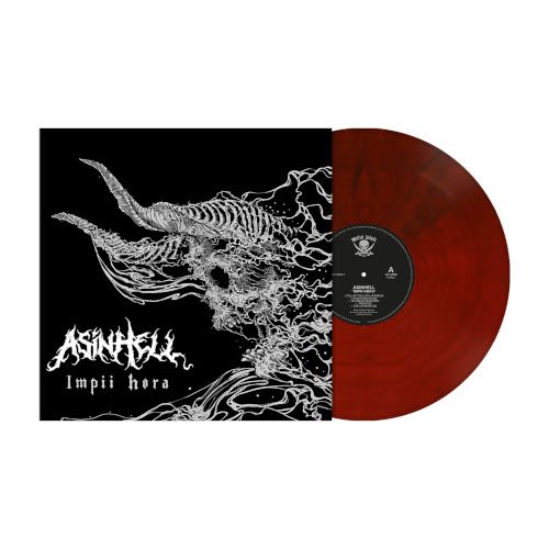 Cover for Asinhell · Impii Hora (LP) [Limited Crimson Red Marbled edition] (2023)