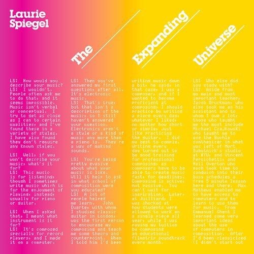 Cover for Laurie Spiegel · Expanding Universe (CD)