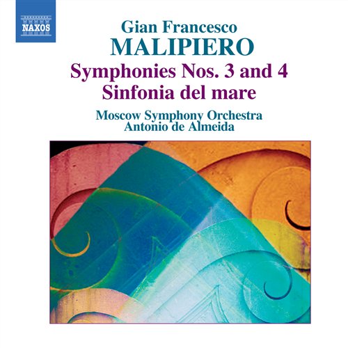 Symphonies Nos. 3 & 4 - Malipiero / Moscow So / De Almeida - Music - NAXOS - 0747313087877 - July 29, 2008