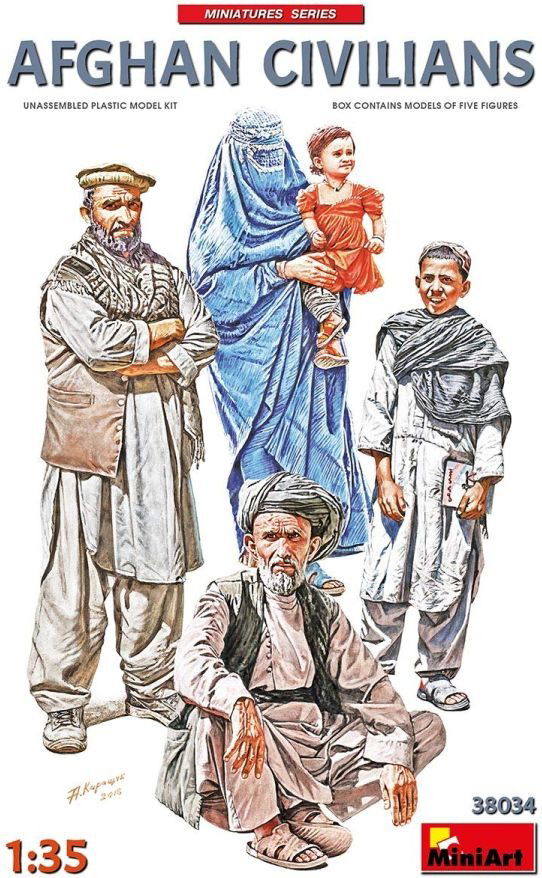 Cover for MiniArt · 1/35 Afghan Civilians (Legetøj)